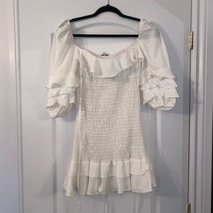 White dress, size S. Fashion Nova